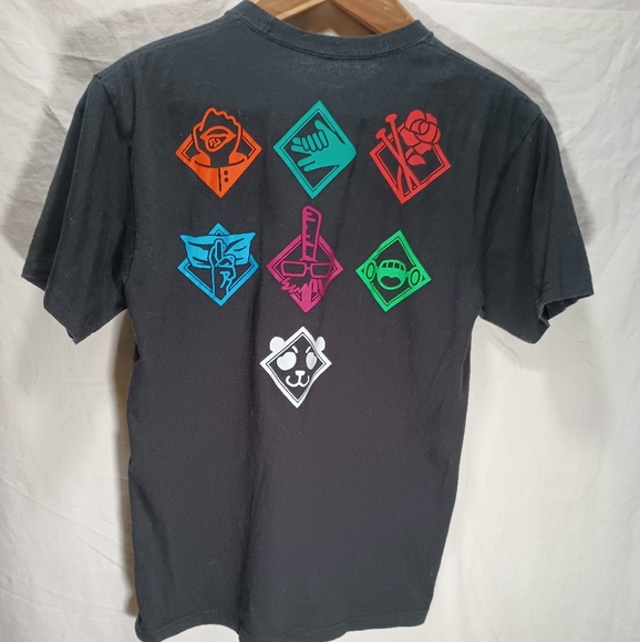 Jujutsu Kaisen New Adult T-Shirt - High School Chibi Style Symbols Back Size M - Picture 4 of 6